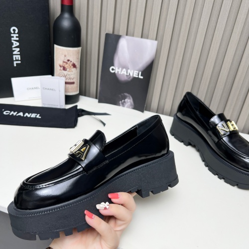 Cheap Chanel Leather Shoes For Women #1245835 Replica Wholesale [$108.00 USD] [ITEM#1245835] on Replica Chanel Leather Shoes