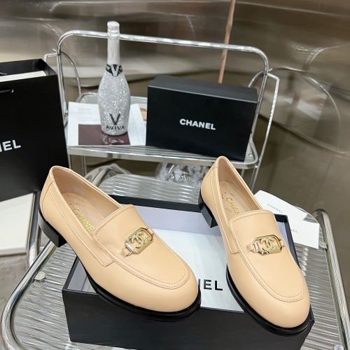 Cheap Chanel Leather Shoes For Women #1245846 Replica Wholesale [$115.00 USD] [ITEM#1245846] on Replica Chanel Leather Shoes