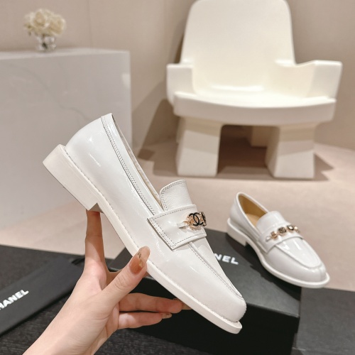 Cheap Chanel Leather Shoes For Women #1245851 Replica Wholesale [$115.00 USD] [ITEM#1245851] on Replica Chanel Leather Shoes