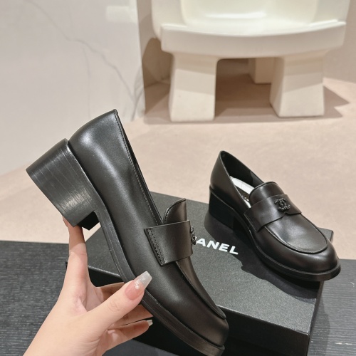 Cheap Chanel Leather Shoes For Women #1245859 Replica Wholesale [$118.00 USD] [ITEM#1245859] on Replica Chanel Leather Shoes