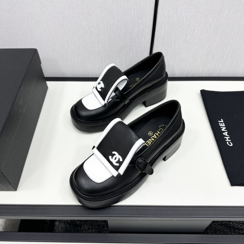 Cheap Chanel Leather Shoes For Women #1245864 Replica Wholesale [$118.00 USD] [ITEM#1245864] on Replica Chanel Leather Shoes