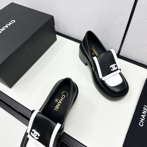 Cheap Chanel Leather Shoes For Women #1245864 Replica Wholesale [$118.00 USD] [ITEM#1245864] on Replica Chanel Leather Shoes