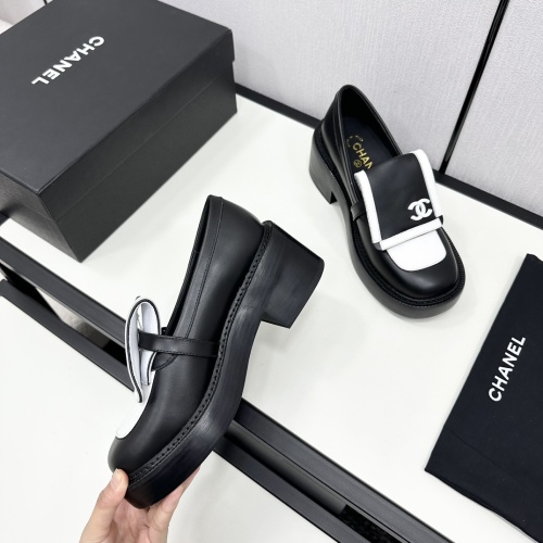 Cheap Chanel Leather Shoes For Women #1245864 Replica Wholesale [$118.00 USD] [ITEM#1245864] on Replica Chanel Leather Shoes