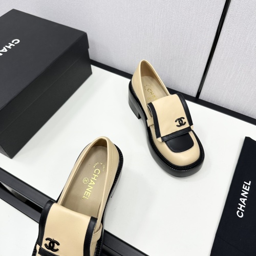 Cheap Chanel Leather Shoes For Women #1245865 Replica Wholesale [$118.00 USD] [ITEM#1245865] on Replica Chanel Leather Shoes