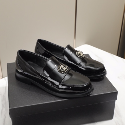 Cheap Chanel Leather Shoes For Women #1245873 Replica Wholesale [$96.00 USD] [ITEM#1245873] on Replica Chanel Leather Shoes