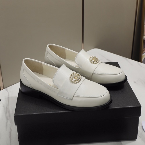 Cheap Chanel Leather Shoes For Women #1245878 Replica Wholesale [$96.00 USD] [ITEM#1245878] on Replica Chanel Leather Shoes