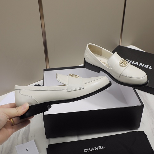 Cheap Chanel Leather Shoes For Women #1245878 Replica Wholesale [$96.00 USD] [ITEM#1245878] on Replica Chanel Leather Shoes