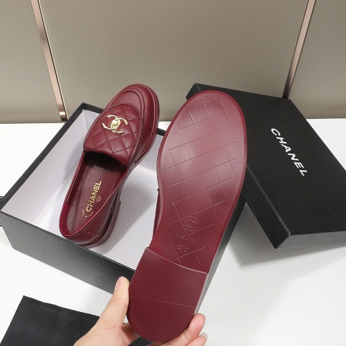 Cheap Chanel Leather Shoes For Women #1245885 Replica Wholesale [$92.00 USD] [ITEM#1245885] on Replica Chanel Leather Shoes