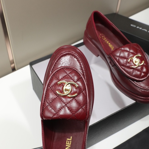 Cheap Chanel Leather Shoes For Women #1245888 Replica Wholesale [$92.00 USD] [ITEM#1245888] on Replica Chanel Leather Shoes