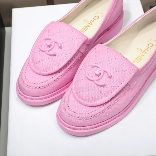 Cheap Chanel Leather Shoes For Women #1245890 Replica Wholesale [$92.00 USD] [ITEM#1245890] on Replica Chanel Leather Shoes