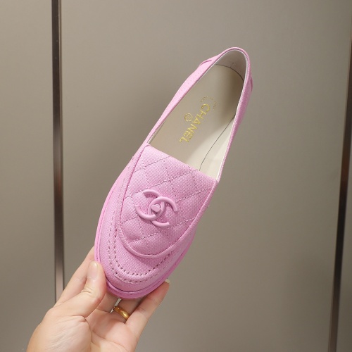 Cheap Chanel Leather Shoes For Women #1245890 Replica Wholesale [$92.00 USD] [ITEM#1245890] on Replica Chanel Leather Shoes