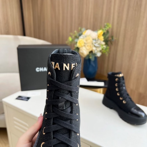 Cheap Chanel Boots For Women #1245901 Replica Wholesale [$105.00 USD] [ITEM#1245901] on Replica Chanel Boots