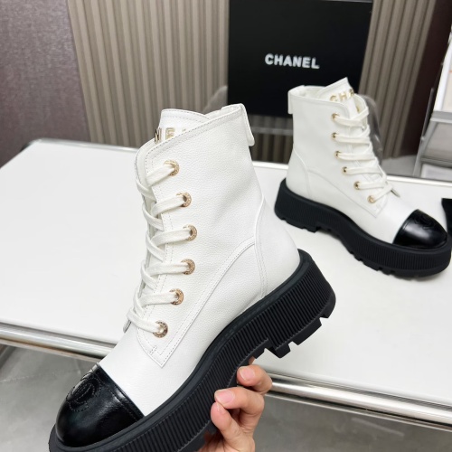 Cheap Chanel Boots For Women #1245902 Replica Wholesale [$105.00 USD] [ITEM#1245902] on Replica Chanel Boots