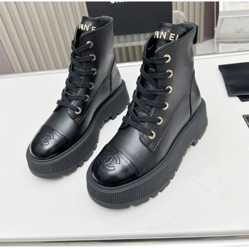 Cheap Chanel Boots For Women #1245904 Replica Wholesale [$105.00 USD] [ITEM#1245904] on Replica Chanel Boots