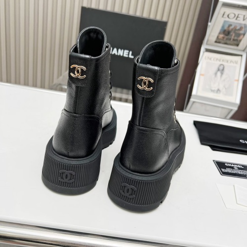 Cheap Chanel Boots For Women #1245904 Replica Wholesale [$105.00 USD] [ITEM#1245904] on Replica Chanel Boots