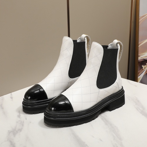 Cheap Chanel Boots For Women #1245913 Replica Wholesale [$112.00 USD] [ITEM#1245913] on Replica Chanel Boots