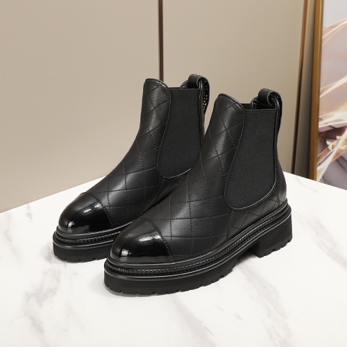 Cheap Chanel Boots For Women #1245915 Replica Wholesale [$112.00 USD] [ITEM#1245915] on Replica Chanel Boots