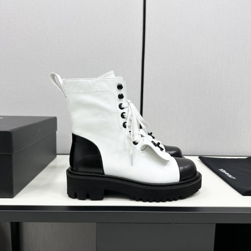 Cheap Chanel Boots For Women #1245930 Replica Wholesale [$132.00 USD] [ITEM#1245930] on Replica Chanel Boots