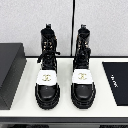 Cheap Chanel Boots For Women #1245932 Replica Wholesale [$132.00 USD] [ITEM#1245932] on Replica Chanel Boots