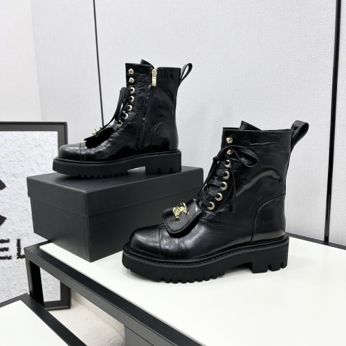 Cheap Chanel Boots For Women #1245933 Replica Wholesale [$132.00 USD] [ITEM#1245933] on Replica Chanel Boots