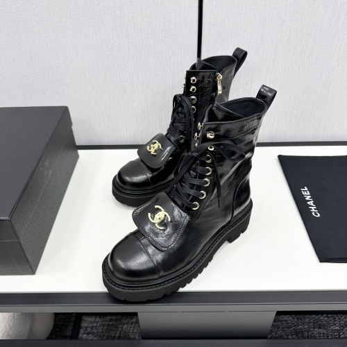 Cheap Chanel Boots For Women #1245933 Replica Wholesale [$132.00 USD] [ITEM#1245933] on Replica Chanel Boots