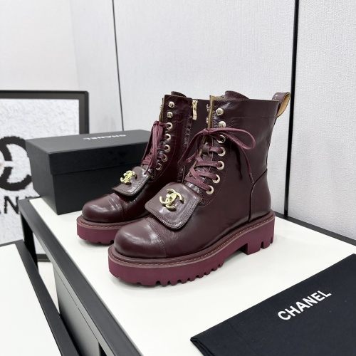 Cheap Chanel Boots For Women #1245934 Replica Wholesale [$132.00 USD] [ITEM#1245934] on Replica Chanel Boots