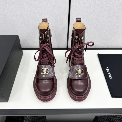 Cheap Chanel Boots For Women #1245934 Replica Wholesale [$132.00 USD] [ITEM#1245934] on Replica Chanel Boots