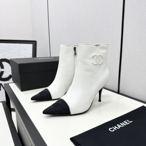 Cheap Chanel Boots For Women #1245935 Replica Wholesale [$128.00 USD] [ITEM#1245935] on Replica Chanel Boots