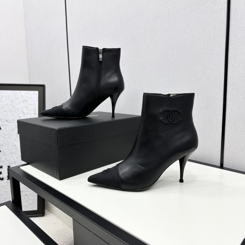 Cheap Chanel Boots For Women #1245936 Replica Wholesale [$128.00 USD] [ITEM#1245936] on Replica Chanel Boots