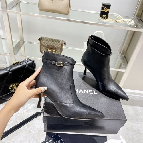 Cheap Chanel Boots For Women #1245939 Replica Wholesale [$115.00 USD] [ITEM#1245939] on Replica Chanel Boots