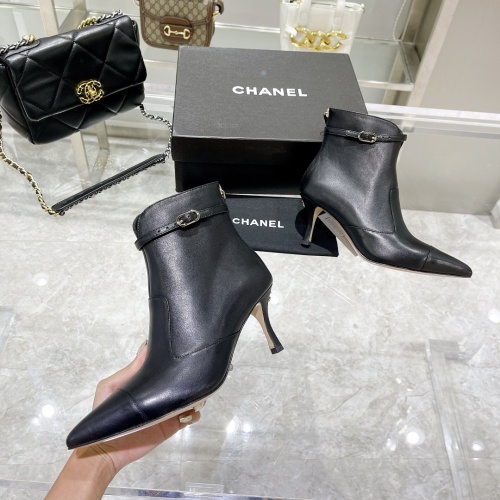 Cheap Chanel Boots For Women #1245939 Replica Wholesale [$115.00 USD] [ITEM#1245939] on Replica Chanel Boots