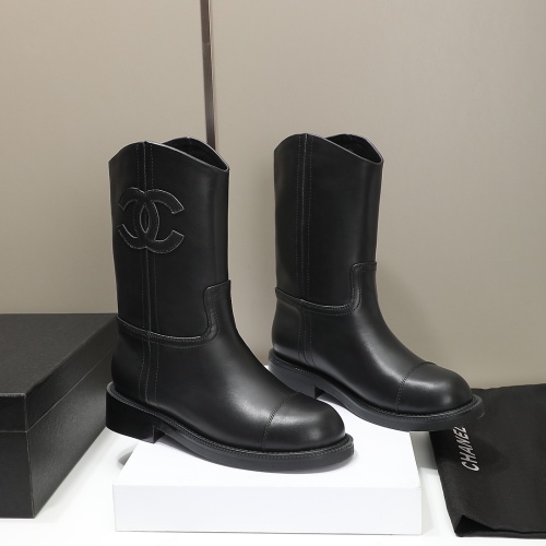 Cheap Chanel Boots For Women #1245940 Replica Wholesale [$162.00 USD] [ITEM#1245940] on Replica Chanel Boots