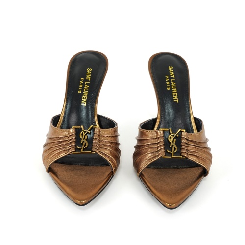 Cheap Yves Saint Laurent YSL Slippers For Women #1245983 Replica Wholesale [$85.00 USD] [ITEM#1245983] on Replica Yves Saint Laurent YSL Slippers