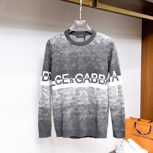 Cheap Dolce &amp; Gabbana D&amp;G Sweaters Long Sleeved For Men #1246227 Replica Wholesale [$72.00 USD] [ITEM#1246227] on Replica Dolce &amp; Gabbana D&amp;G Sweaters