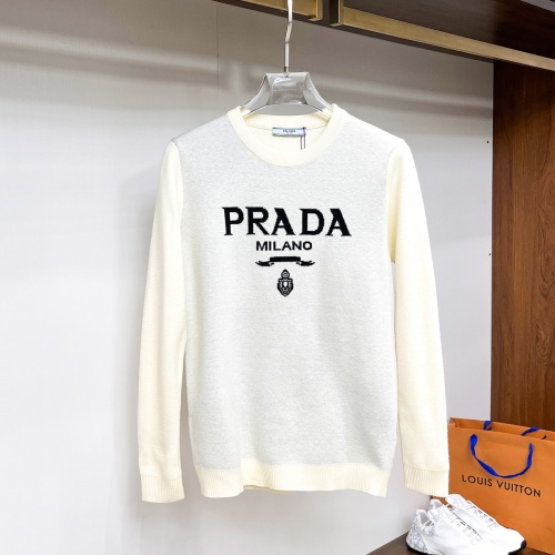 Cheap Prada Sweater Long Sleeved For Men #1246244 Replica Wholesale [$72.00 USD] [ITEM#1246244] on Replica Prada Sweater