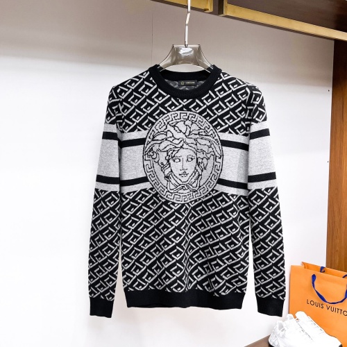 Cheap Versace Sweaters Long Sleeved For Men #1246255 Replica Wholesale [$72.00 USD] [ITEM#1246255] on Replica Versace Sweaters