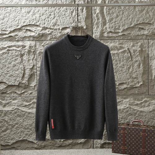 Cheap Prada Sweater Long Sleeved For Men #1246312 Replica Wholesale [$48.00 USD] [ITEM#1246312] on Replica Prada Sweater