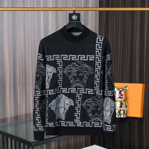 Cheap Versace Sweaters Long Sleeved For Men #1246321 Replica Wholesale [$45.00 USD] [ITEM#1246321] on Replica Versace Sweaters