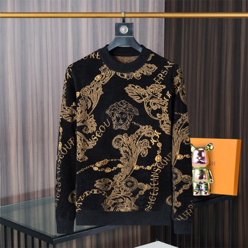 Cheap Versace Sweaters Long Sleeved For Men #1246332 Replica Wholesale [$48.00 USD] [ITEM#1246332] on Replica Versace Sweaters