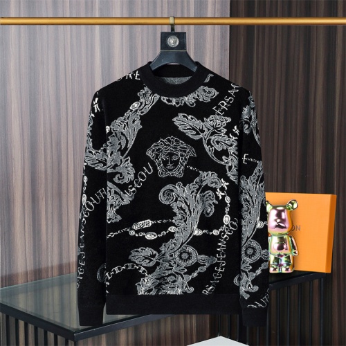 Cheap Versace Sweaters Long Sleeved For Men #1246333 Replica Wholesale [$48.00 USD] [ITEM#1246333] on Replica Versace Sweaters