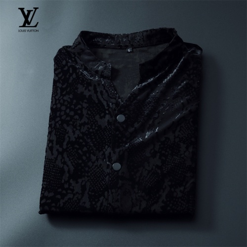 Cheap Louis Vuitton LV Shirts Long Sleeved For Men #1246432 Replica Wholesale [$56.00 USD] [ITEM#1246432] on Replica Louis Vuitton LV Shirts