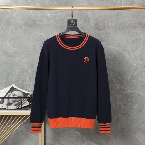 Cheap Hermes Sweaters Long Sleeved For Men #1246444 Replica Wholesale [$45.00 USD] [ITEM#1246444] on Replica Hermes Sweaters