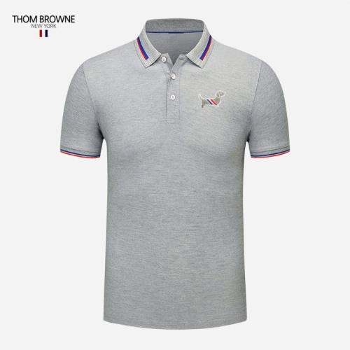 Cheap Thom Browne TB T-Shirts Short Sleeved For Men #1246813 Replica Wholesale [$29.00 USD] [ITEM#1246813] on Replica Thom Browne TB T-Shirts