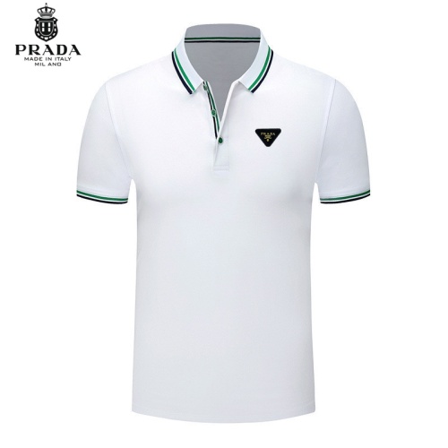 Cheap Prada T-Shirts Short Sleeved For Men #1246858 Replica Wholesale [$29.00 USD] [ITEM#1246858] on Replica Prada T-Shirts