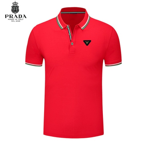 Cheap Prada T-Shirts Short Sleeved For Men #1246864 Replica Wholesale [$29.00 USD] [ITEM#1246864] on Replica Prada T-Shirts