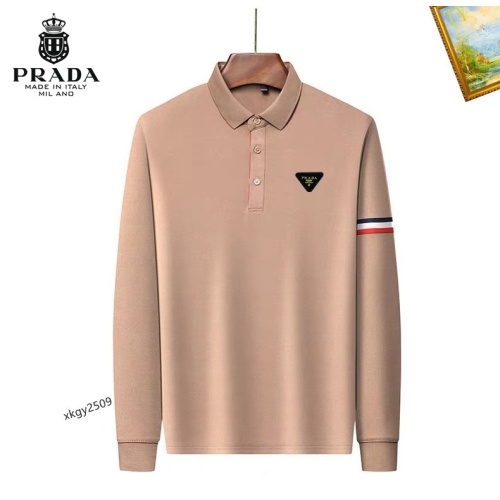 Cheap Prada T-Shirts Long Sleeved For Men #1247056 Replica Wholesale [$40.00 USD] [ITEM#1247056] on Replica Prada T-Shirts