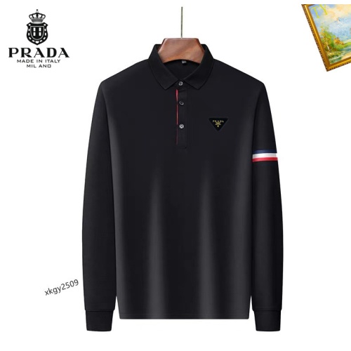 Cheap Prada T-Shirts Long Sleeved For Men #1247058 Replica Wholesale [$40.00 USD] [ITEM#1247058] on Replica Prada T-Shirts