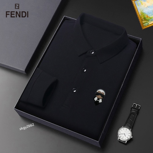 Cheap Fendi T-Shirts Long Sleeved For Men #1247074 Replica Wholesale [$40.00 USD] [ITEM#1247074] on Replica Fendi T-Shirts