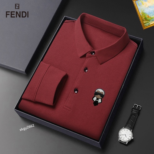 Cheap Fendi T-Shirts Long Sleeved For Men #1247075 Replica Wholesale [$40.00 USD] [ITEM#1247075] on Replica Fendi T-Shirts