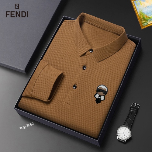 Cheap Fendi T-Shirts Long Sleeved For Men #1247076 Replica Wholesale [$40.00 USD] [ITEM#1247076] on Replica Fendi T-Shirts